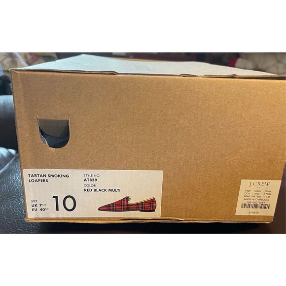 J. Crew Factory Vibrant Plaid Flats - Picture 3 of 6